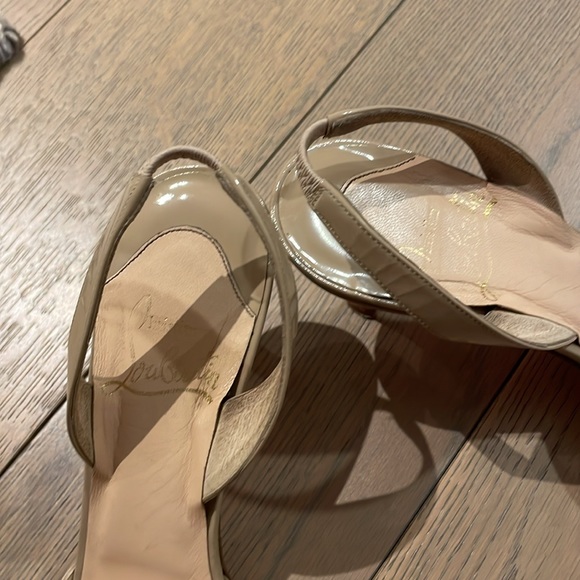 Nude Christian Louboutin Strappy Sandals Size 38 - Picture 3 of 8